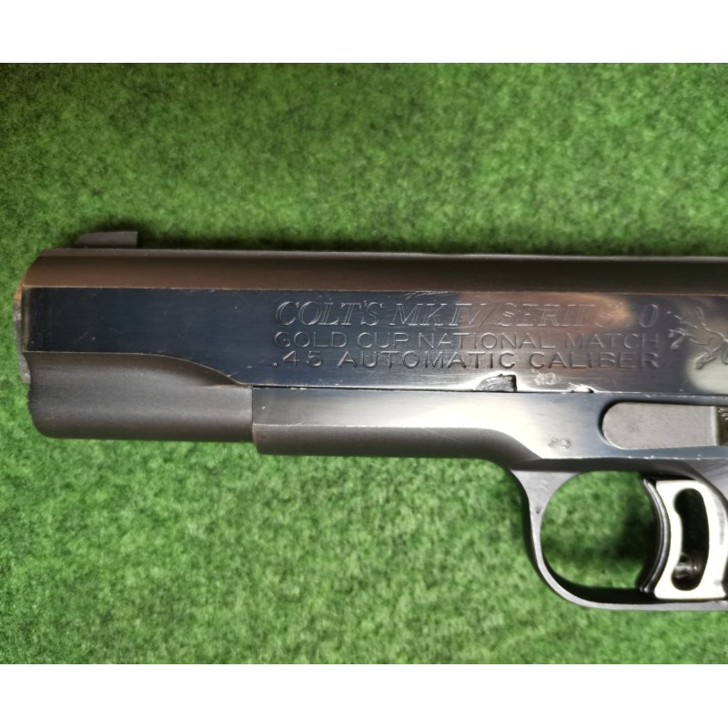 Pistolet COLT MK IV SÉRIES 70 Gold Cup National Match - Calibre .45 ACP (Occasion bon état)