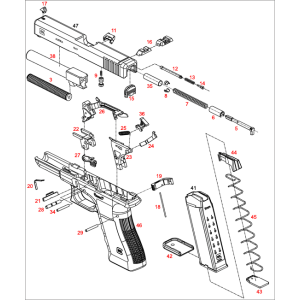 GOUPILLE DETENTE GLOCK SLIM G36 PIECE N°28