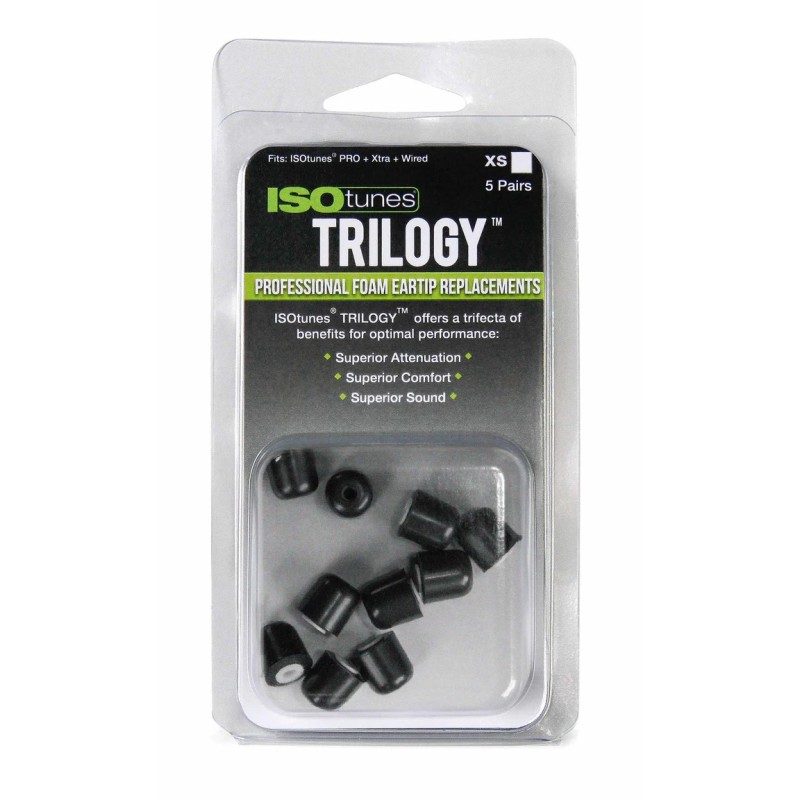 IsoTunes TRILOGY - mousse de remplacement - COUTE - (pack de 5 paires)