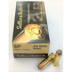 Cartouches SELLIER & BELLOT Calibre 44 REM MAG – 240 grs