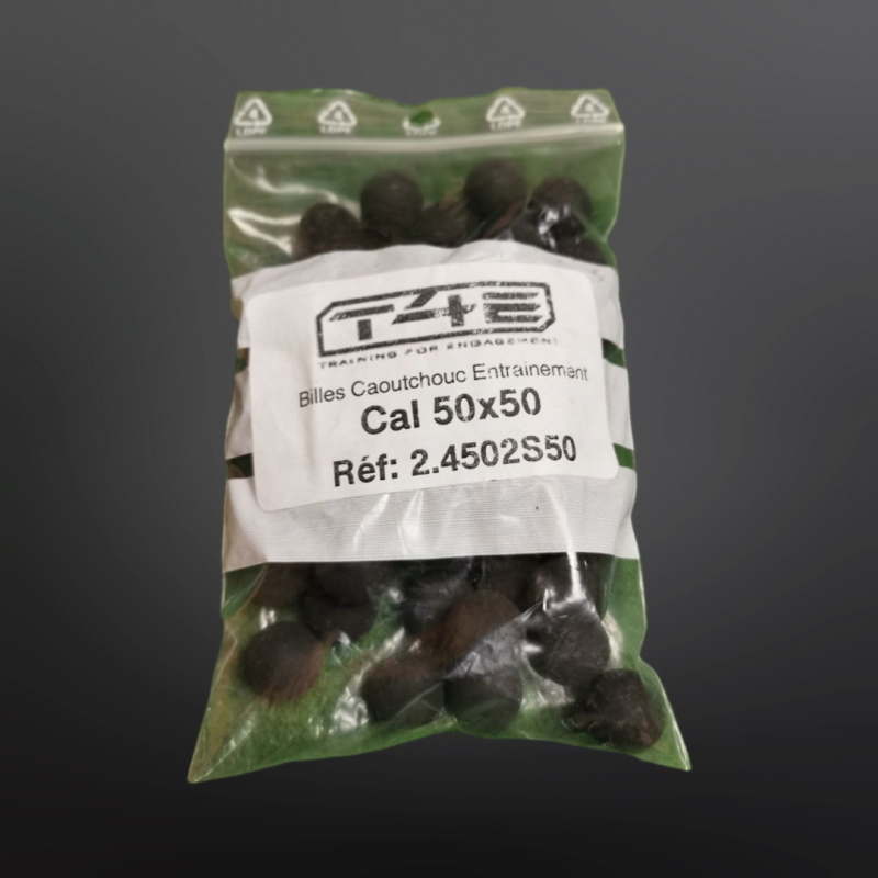 Billes caoutchouc entrainement - UMAREX T4E - Cal. 50 - Sachet de 50