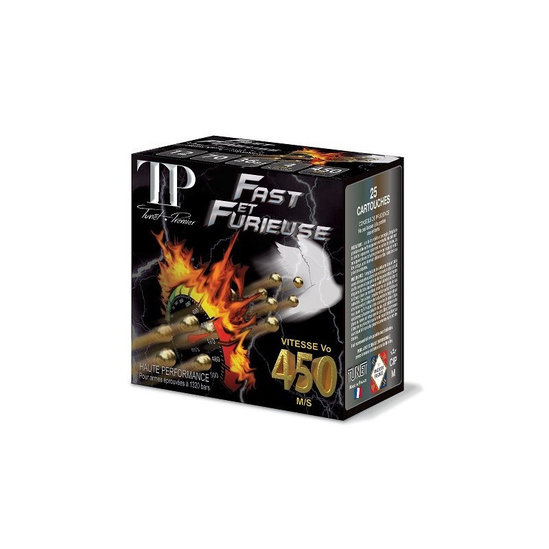 Cartouches TUNET  haute performance FAST ET FURIEUSE. 12/70 36gr- Pb n°6
