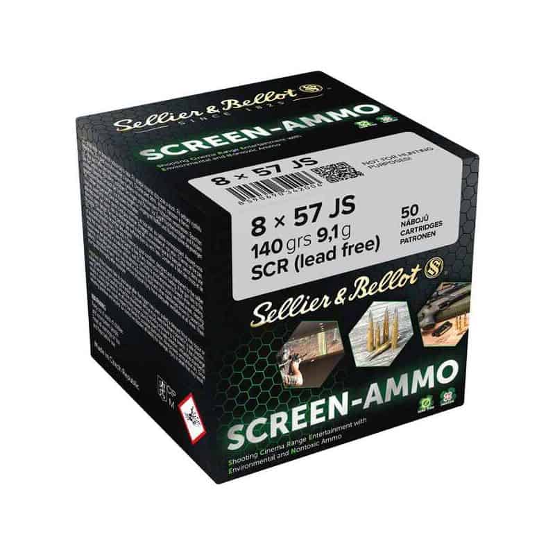 Cartouches SELLIER & BELLOT Calibre 8X57 JS FMJ SCREEN-AMO - Boite de 50 unités