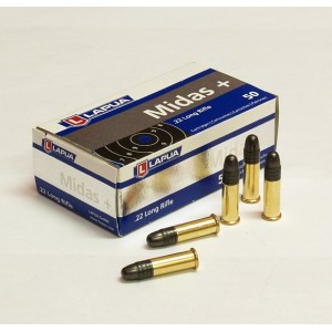 Cartouches LAPUA MIDAS + Calibre 22LR - Boite de 50 unités
