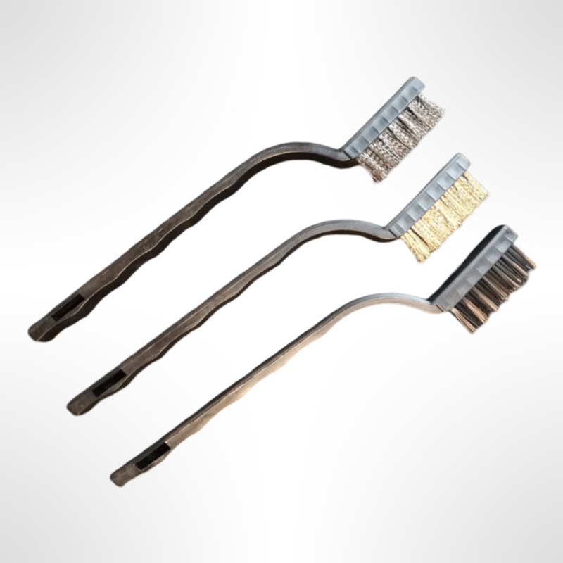 KIT de 3 brosses - Nylon / Laiton / Acier