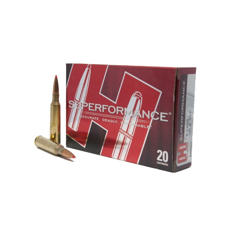 BOITE DE 20 CARTOUCHES HORNADY 6.5X55 140 GR SST