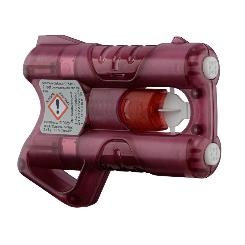 PISTOLET DE DEFENSE GUARDIAN ANGEL III ROSE AVEC CROSSE PISTOLET DEFENSE AU GAZ