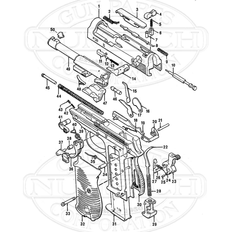 WALTHER P38 AXE DU MARTEAU ( HAMMER PIN ) WP38-34