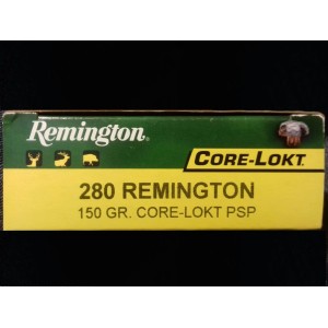 Cartouches REMINGTON Calibre 280 CORE-LOKT PSP 150grs -Boite de 20 unités20