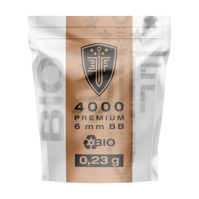 BILLES AIRSOFT BBS 6MM ELITE FORCE BIO BLANCHE 0.23G SACHET X4000
