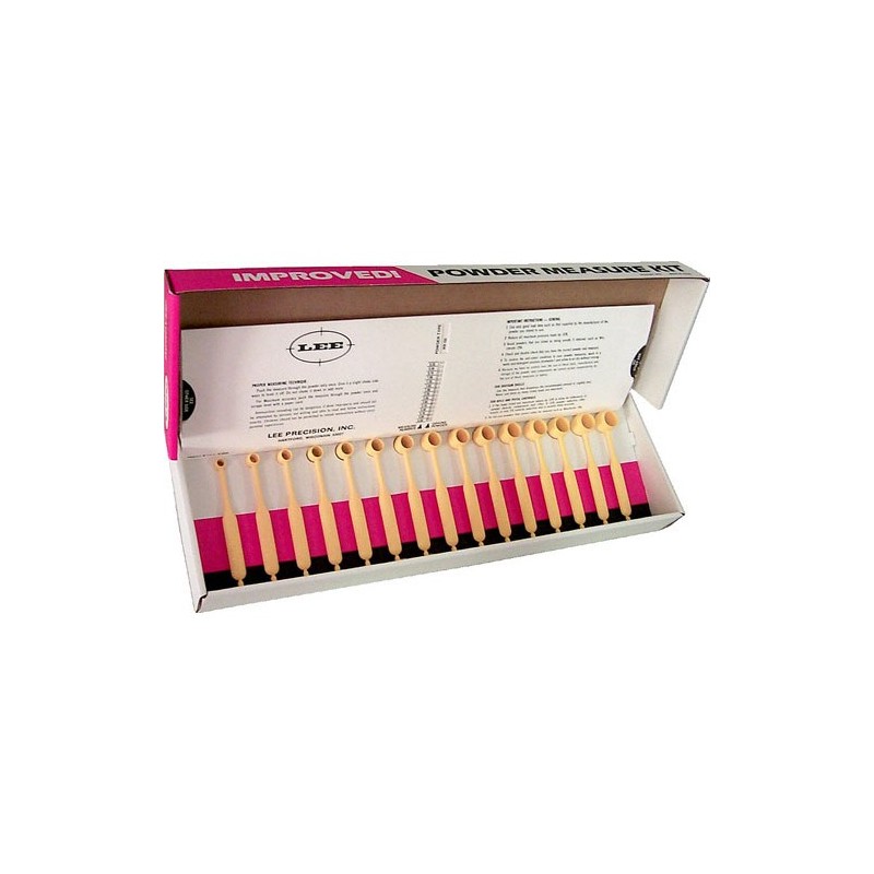 LEE POWDER MEASURE KIT - 15 mesurettes de poudre graduée en CC