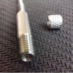 Adaptateur VFG pour tige de nettoyage avec filetage M5 mâle et 1/8" femelle - Tous calibres -  Réf 66804