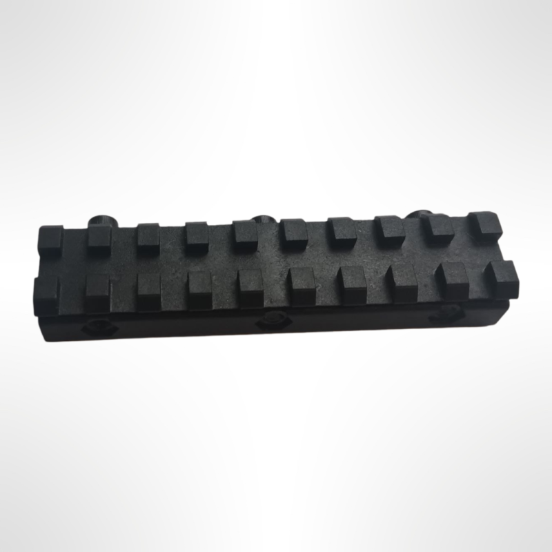 Adaptateur rail 11mm vers Picatinny - Longueur 9,5 cm - Polymère haute densité