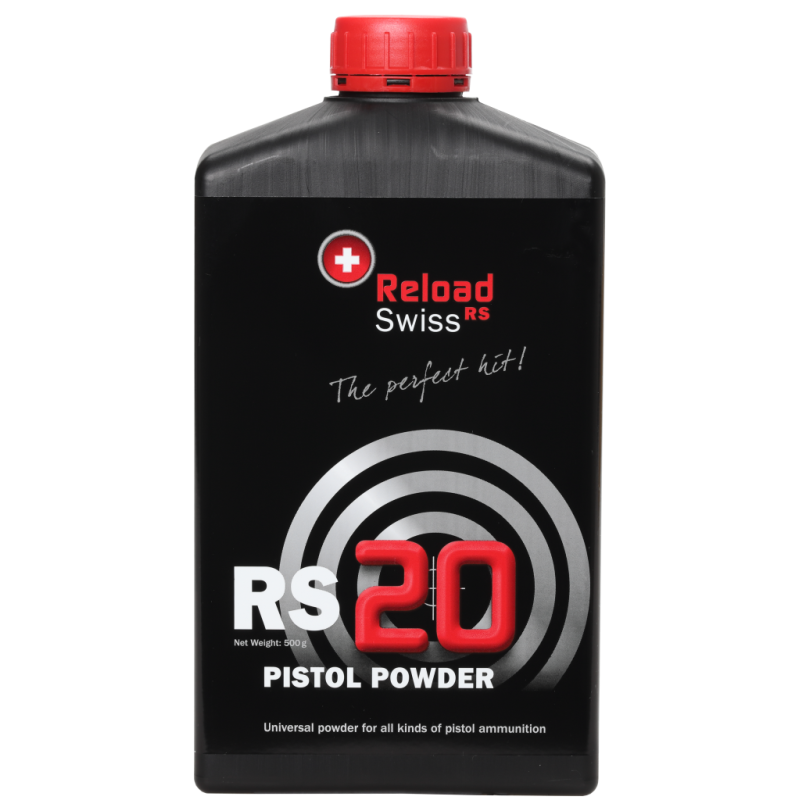  Poudre RELOAD SWISS RS20 (bidon de 500 gr)