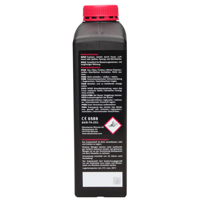 Poudre RELOAD SWISS RS24 (bidon de 500 gr)