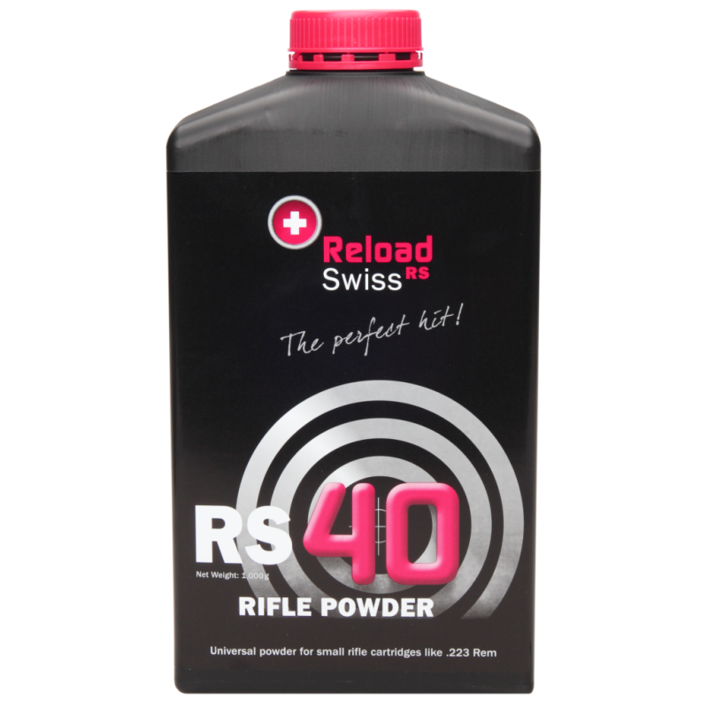  Poudre RELOAD SWISS RS40 (bidon de 1kg)