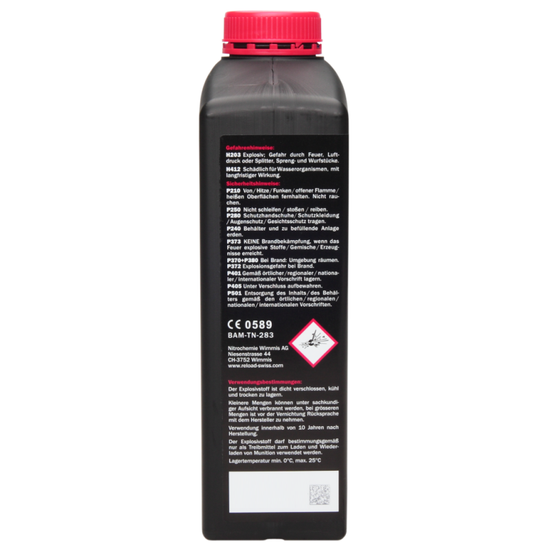 Poudre RELOAD SWISS RS40 (bidon de 1kg)