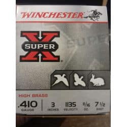 WINCHESTER 410-76 SUPER X HIGH BRASS N°7,5 - 19,5gr - Boite de 25