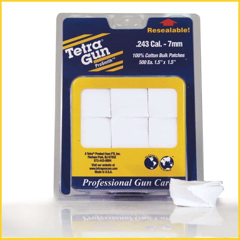 .243 Cal. - 7mm Cotton Cleaning Patches (500 pack)