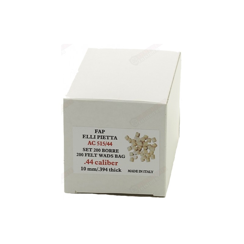 F.LLI PIETTA sachet de 200 bourres Feutre cal.44