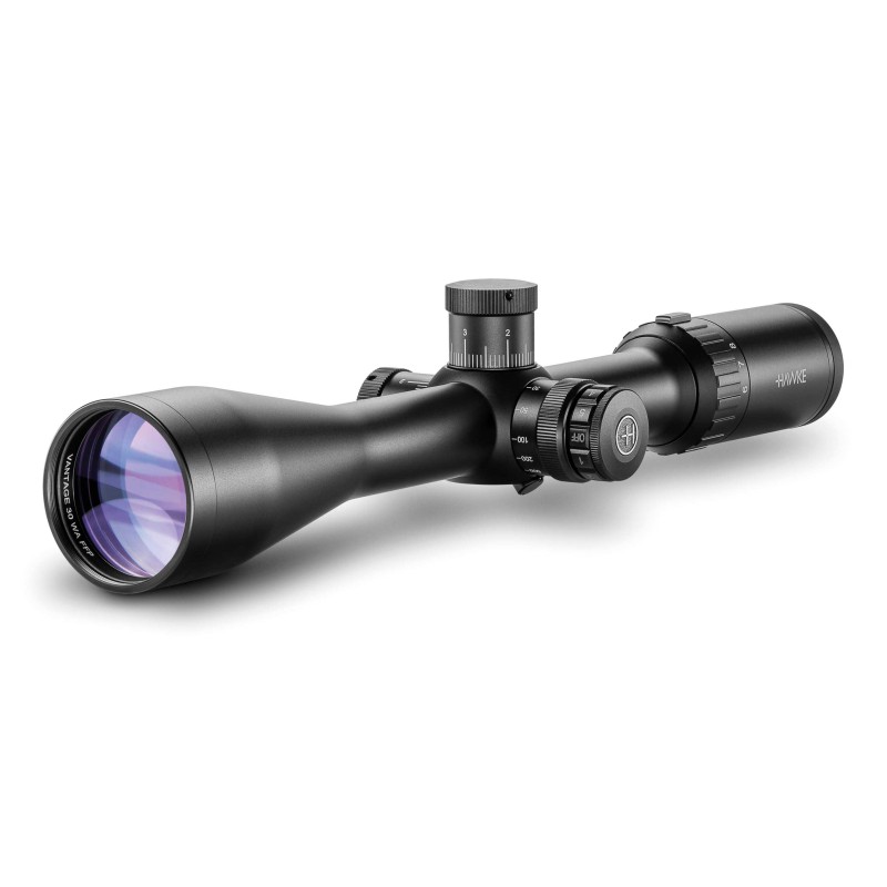 LUNETTE HAWKE - VANTAGE 30 WA FFP 6-24x50 IR SF - RETICULE Half Mil Dot IR