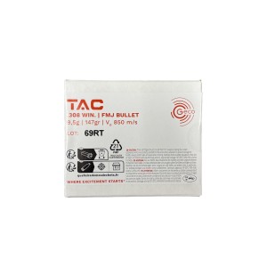 CARTOUCHES GECO 308 WIN .308 WIN TAC 9.5G 147GR - Boite de 20 unités