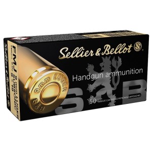 Cartouches SELLIER & BELLOT Calibre 9mm SUBSONIQUE 140grs FMJ - Boite de 50 unités