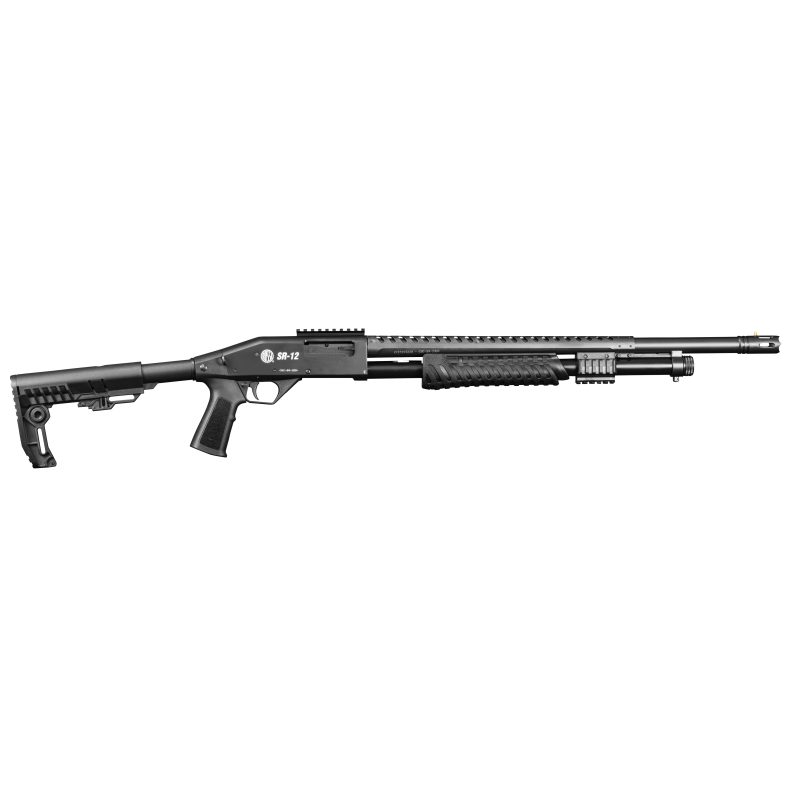 FUSIL A POMPE ROSSI SR-12 TACTICAL - Cal:12/76 - canon de 61 cm