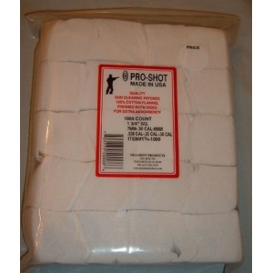 Pro-shot Patches de nettoyage 1 3/4" (7mm, .cal 30, 8mm, .338, .cal 35, .cal 38)