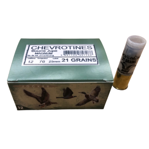 CARTOUCHES JOCKER CHEVROTINE MAGNUM - 12/76 - 21 GRAINS - boite de 10