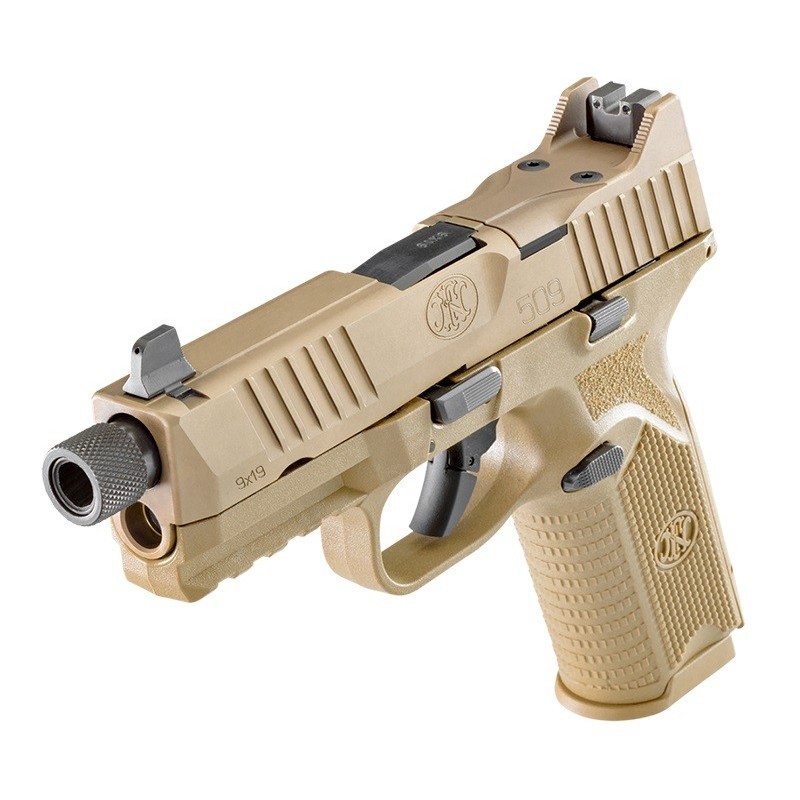 Pistolet FN 509 Tactical FDE 9x19 Fileté Optic Ready - FN Herstal