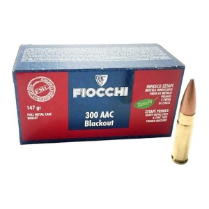 Cartouches Fiocchi .300 AAC Blackout FMC 147 Gr - Tir Subsonique