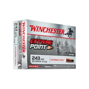 Cartouche Winchester .243 Win Extreme Point 95 gr Boîte de 20