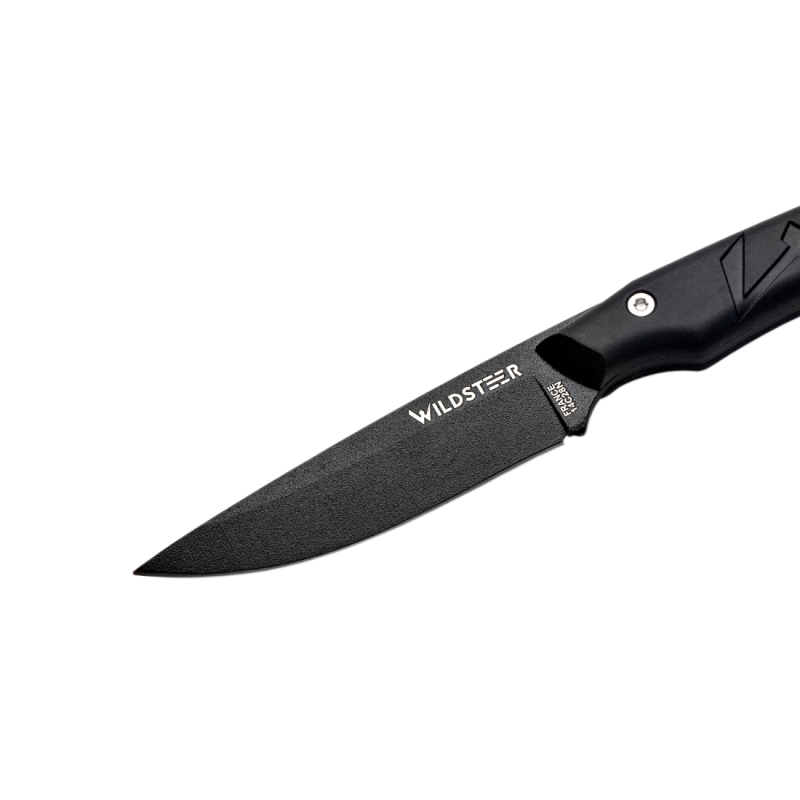 Couteau Wildsteer Troll Noir Lame Epoxy Étui Kydex - Neuf