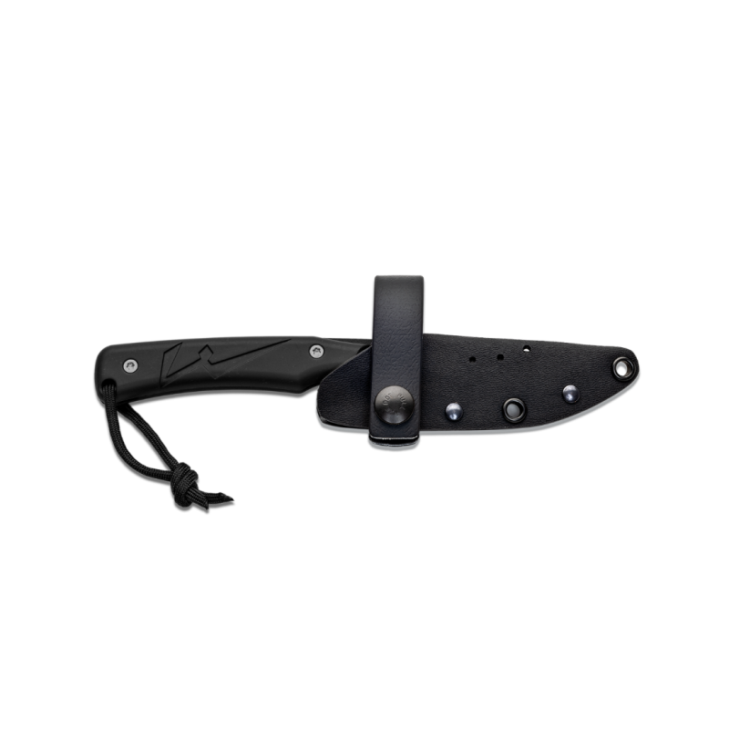 Couteau Wildsteer Troll Noir Lame Epoxy Étui Kydex - Neuf