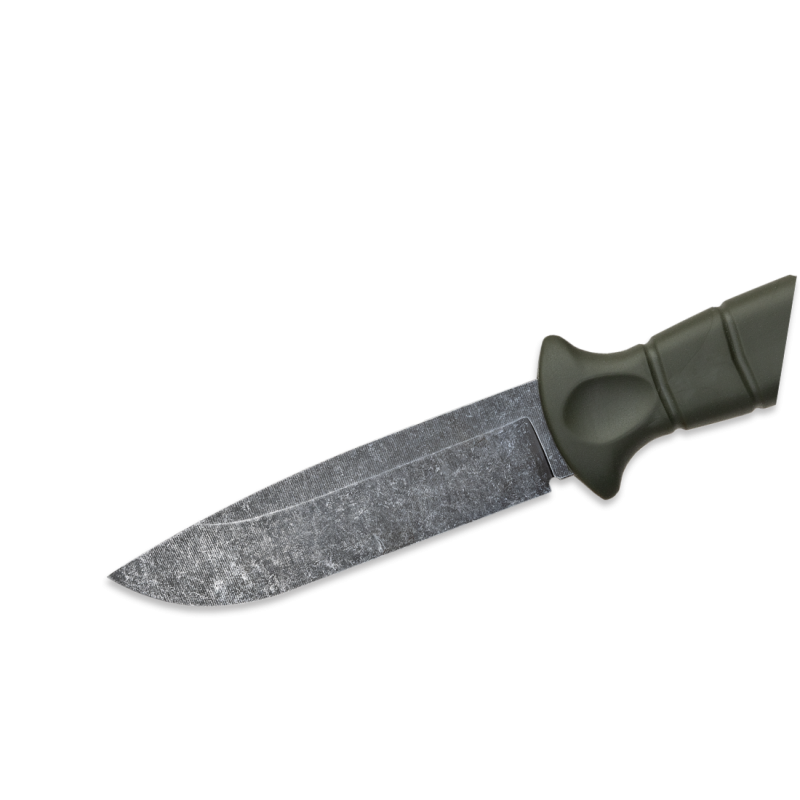 Couteau Wildsteer MT55 Kaki Lame Stonewash Brossée - Neuf