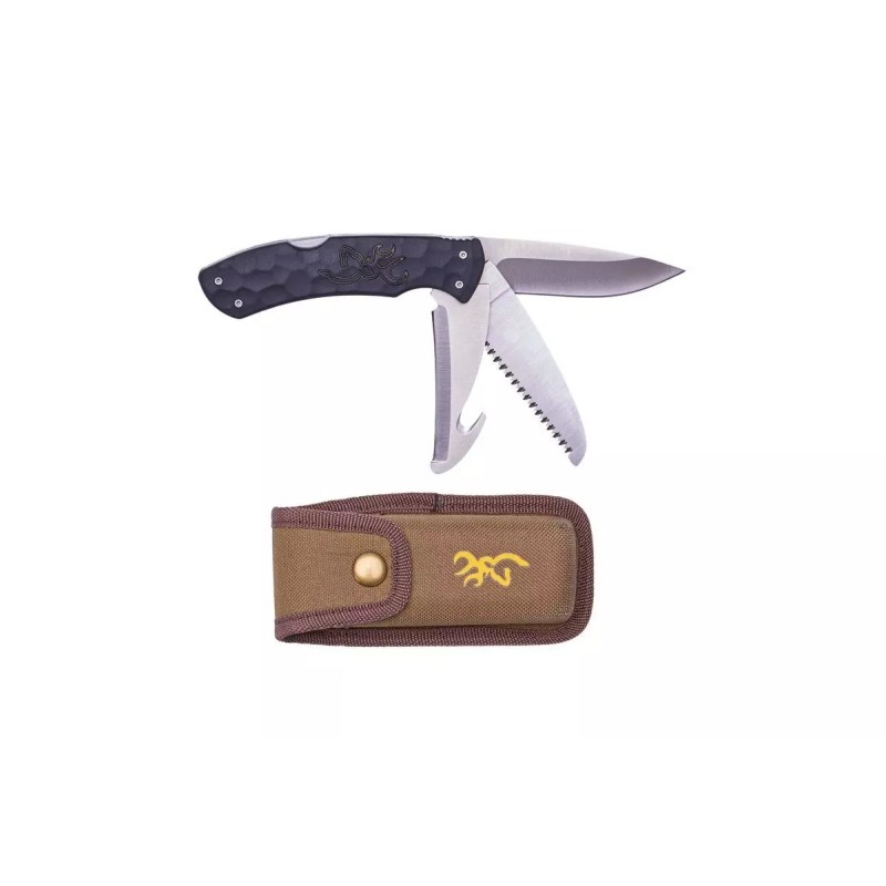 BROWNING - COUTEAU PRIMAL KODIAK 3 LAMES PLIANTES AVEC ÉTUIS