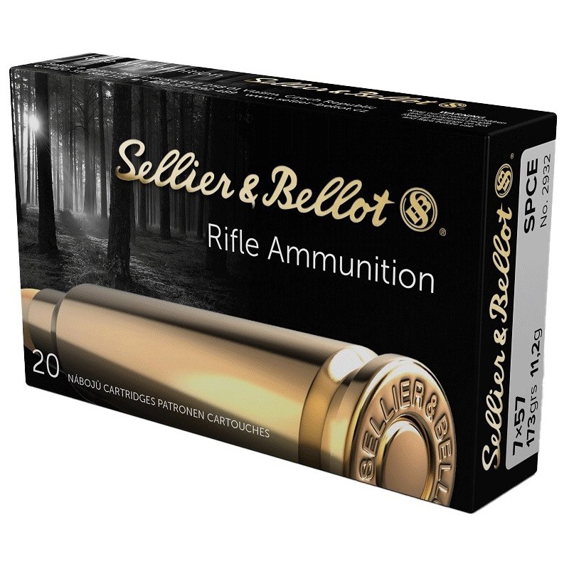 Cartouches Sellier & Bellot 7x57R SPCE 173gr – Précision et Expansion