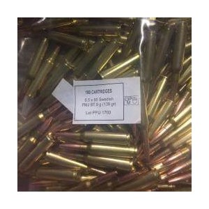 Cartouches 6,5x55 Suédois FMJ BT 139gr