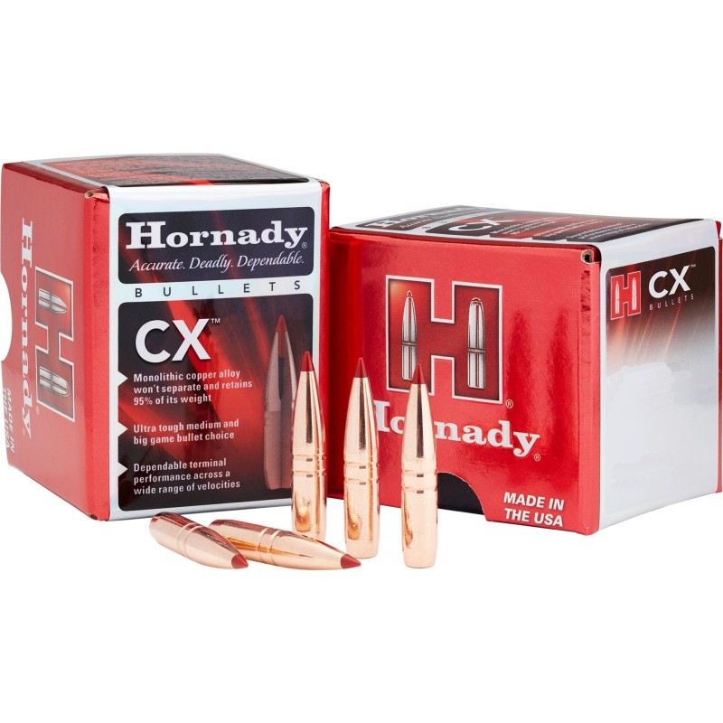 Ogives Hornady CX™- Cal 30 (.308") -150 gr - sans plombs x50