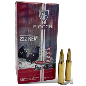 Cartouches FIOCCHI .222 Rem FMJ HP 50gr - Chasse et Tir Sportif
