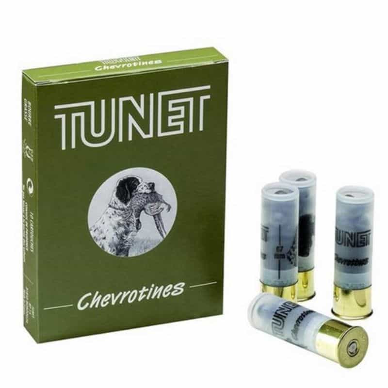 Cartouches TUNET Chevrotines Cal. 12/67 - 9 grains - BG - X10