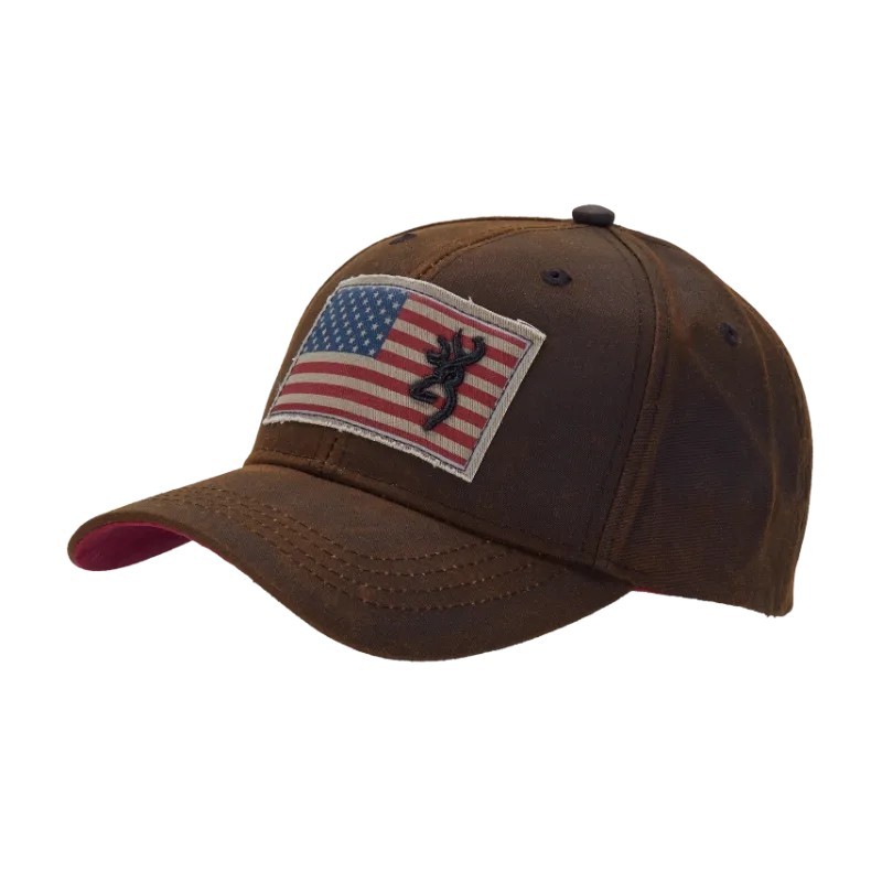 CASQUETTE BROWNING LIBERTY WAX - BRUN FONCE