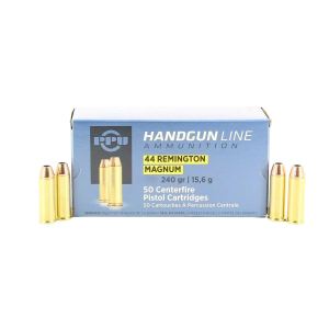 PPU Cartouches Calibre 44 REMINGTON MAGNUM FJP 240grs