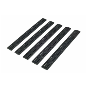 Kit 5 Rails Cover BCM M2 M-LOK 14 cm Polymère Noir/FDE