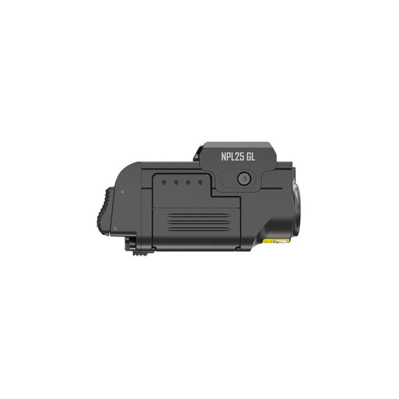 Lampe Nitecore NPL25GL 900Lm Laser Vert pour Arme Picatinny