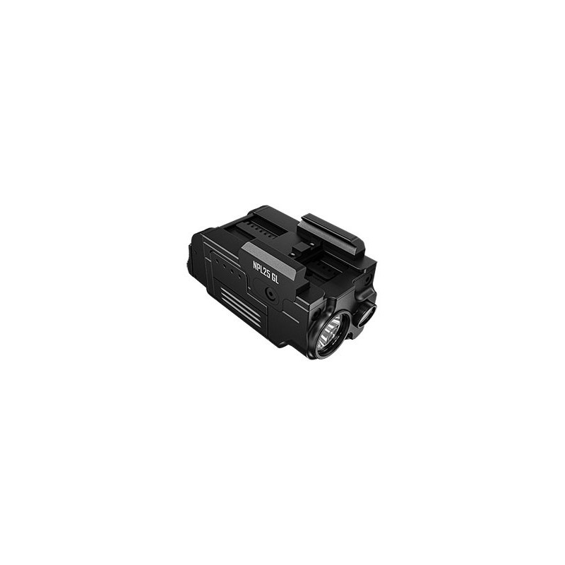 Lampe Nitecore NPL25GL 900Lm Laser Vert pour Arme Picatinny