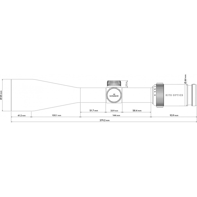 DESTOCKAGE - LUNETTE KITE OPTIC K6/X6i/BL - 2.5-15X56 - SFP