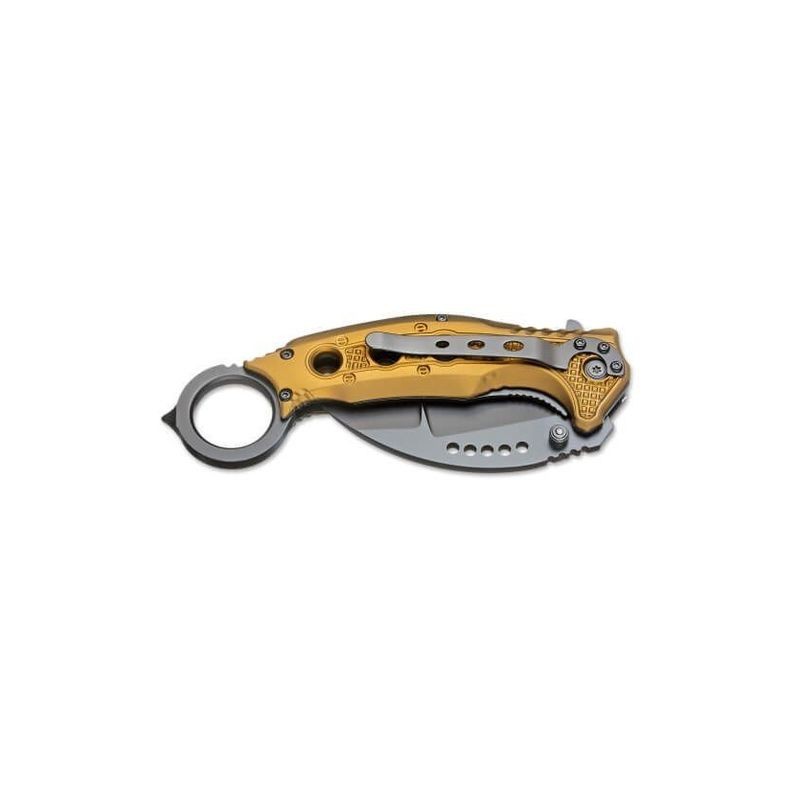 COUTEAU BOKER MAGNUM - BLACK SCORPION - GOLD