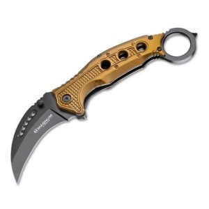 COUTEAU BOKER MAGNUM - BLACK SCORPION - GOLD